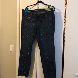 Jean in Dark Wash with Stone & Stud Embellishments